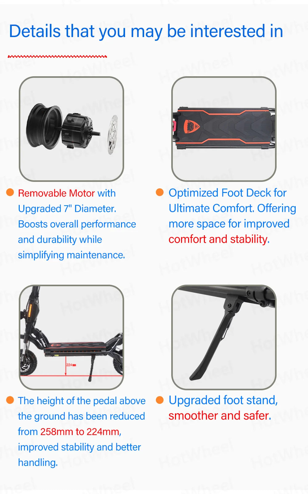 KB Wolf King GTR Max Electric Scooter 2000W*2 Motor 72V 40Ah Battery 2in1 FOC Controller Central Display 12inch Vacuum CST Tire