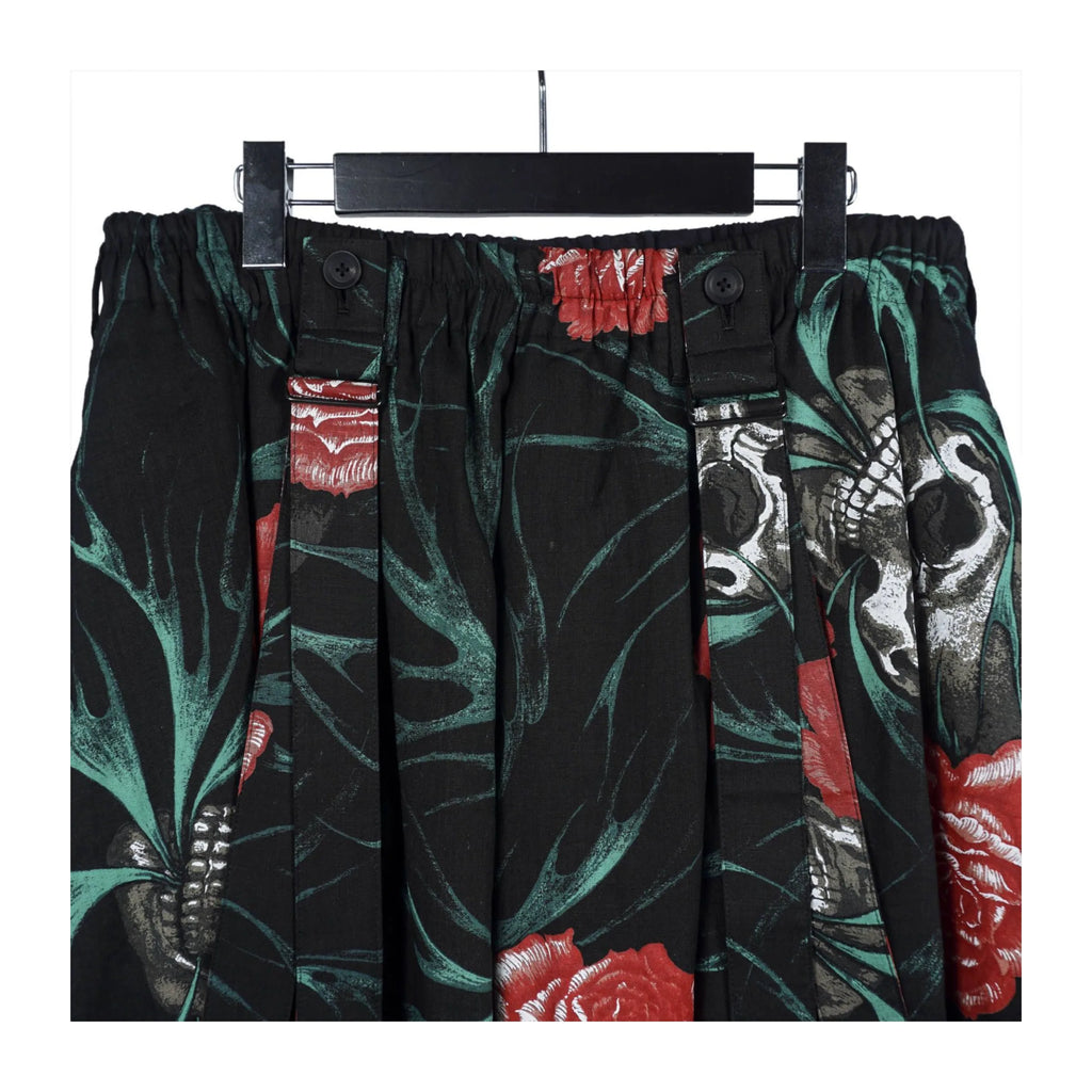 TOP-YAMAMOTO Japanese original design dark niche skull print casual pants