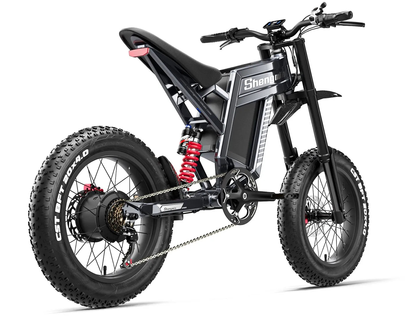 Powerful 20" Fat Tire E-Bike 1500W 60V 40MPH Electric MountainBike for Adventure