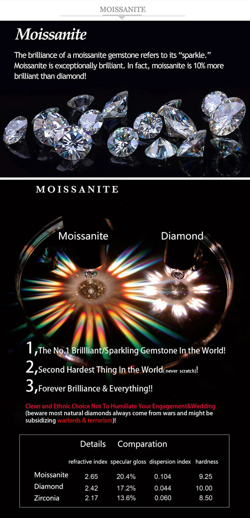 Hiphop 8.5mm Iced Moissanite Heart Infinity Chain Necklace for Men Rock Jewelry Bling Diamond Link Necklaces Plated Rhodium