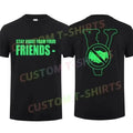 2025 Men T Shirt Casual Vlone Stay Away From Your Friends T-shirt Graphic Summer Short Sleeves 100% Cotton S-3XL Cool Tee