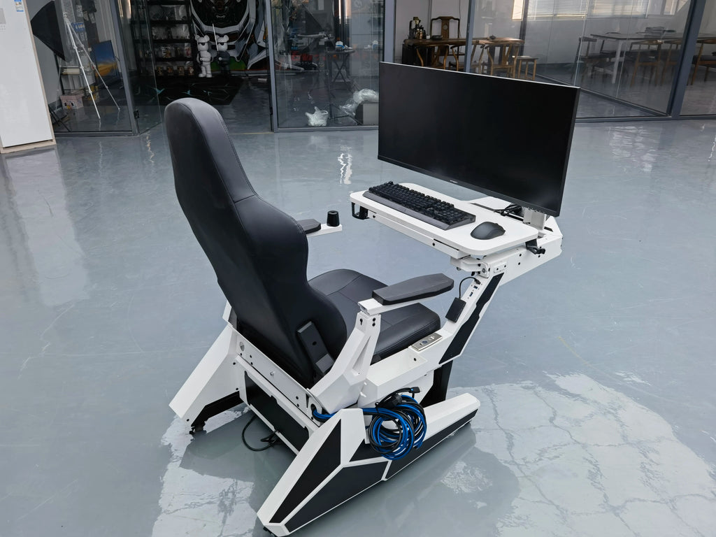 Cheap Comfortable Recline Computer Cockpit Zero Gravity Chair Ergonomic Chair Workstation for 1-2 Monitors