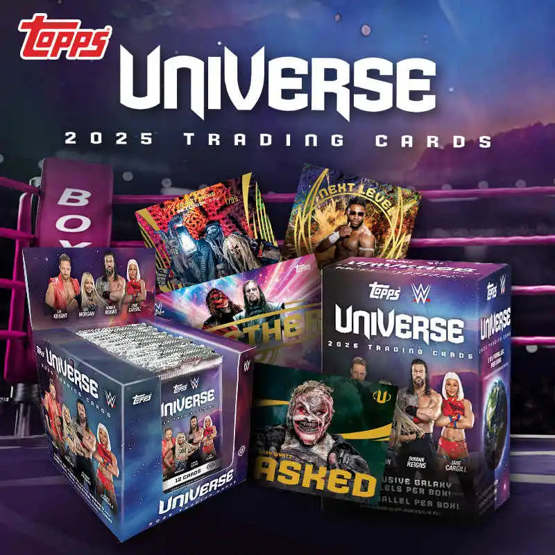 2025 Topps WWE Universe Value Card Roman Reigns Mystery Box Anime Trading Cards Game Birthday Holiday Toys Gifts for Kids