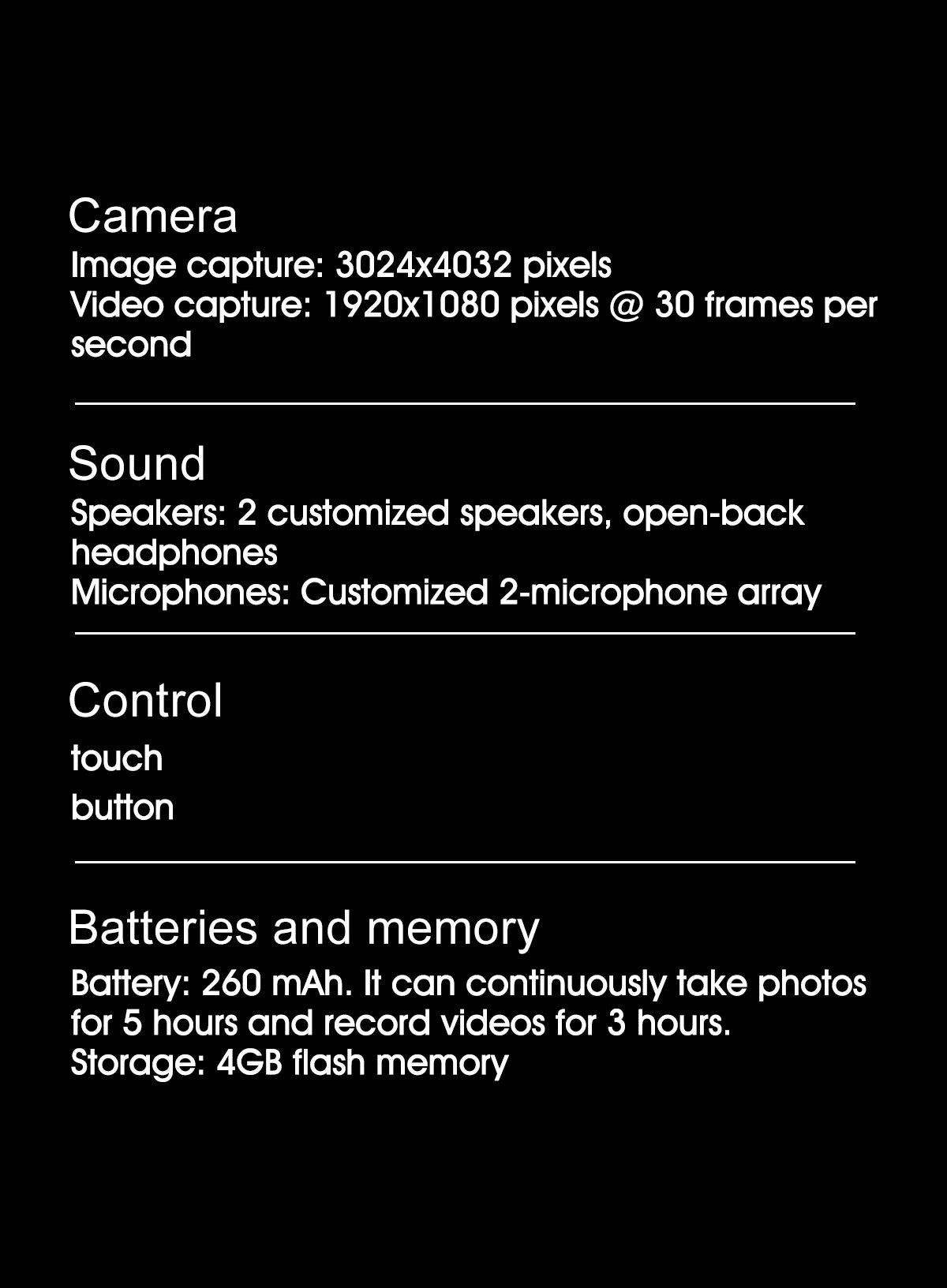 Smart Glasses 100W Camera Anti-shake Video Recording Music Control Photo Recognition Bluetooth Call Sports Sunglasses Waterproof