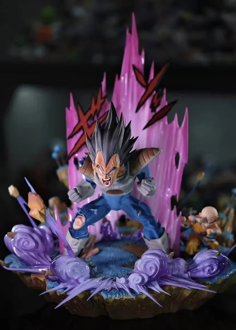 1/6 Dragon Ball Anime Figure Vegeta Fast Break Perimeter Resin Model Statue Desktop Decoration Ornaments Kids Christmas Gift Toy
