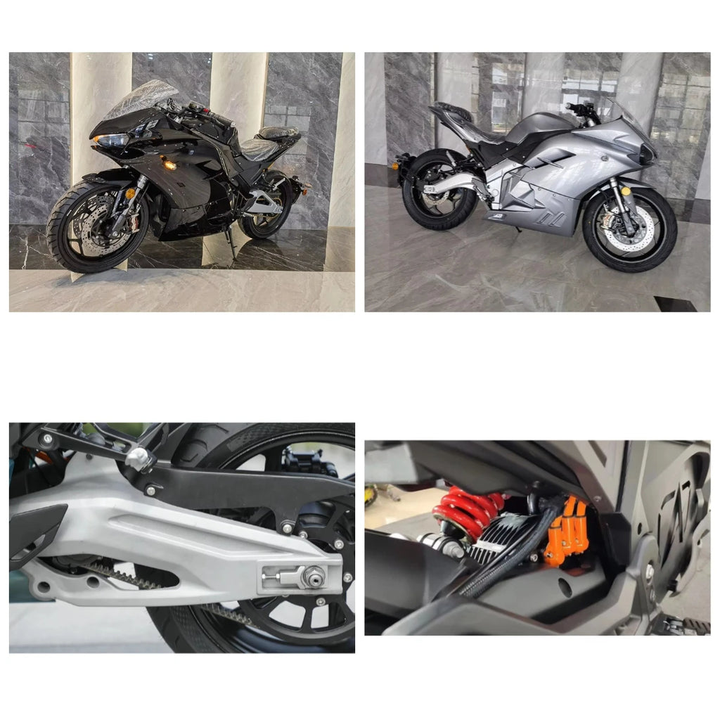 Luyuan Motorcycle Wuxi 72v Electric Motorcycle 8000w 150km/h Speed Adult Electric Motorcycle Bicycle