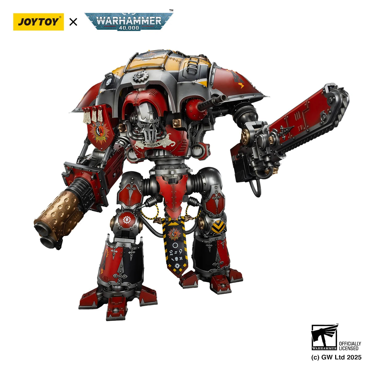 JOYTOY Warhammer 40K 1/18 Imperial Knights House Raven Knight Errant House Terryn Paladin Anime Figures Toys Mech Model