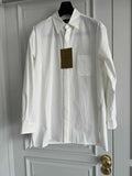 TOP-YAMAMOTO original design white pure cotton long-sleeved shirt
