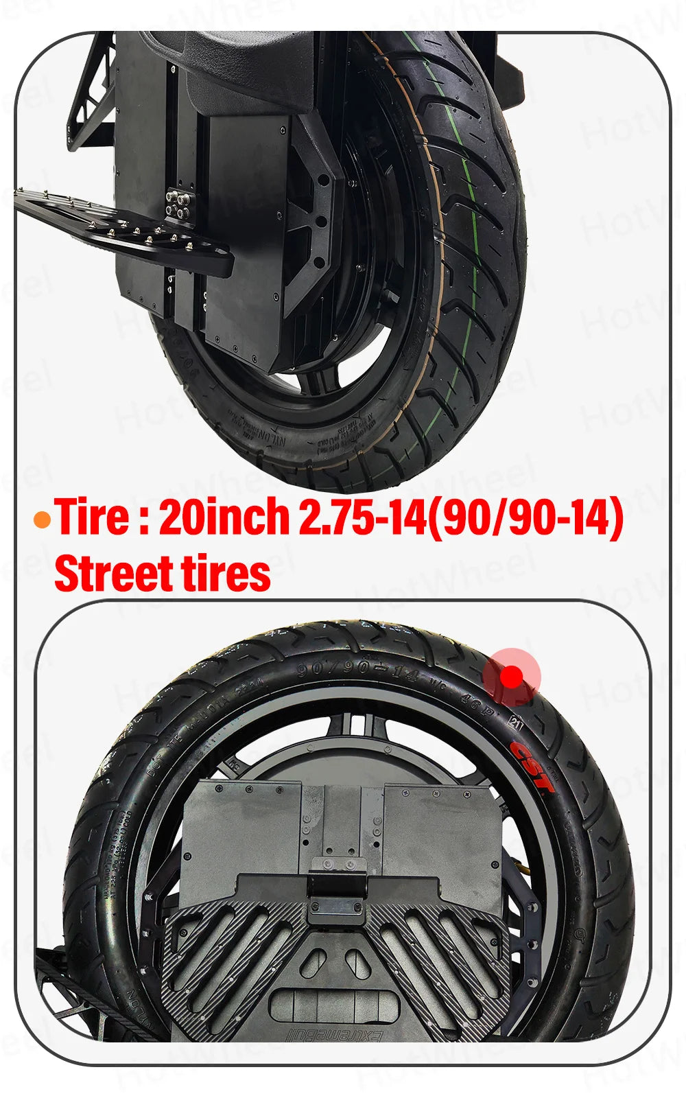 ExtremeBull Griffin 151V 2700Wh 50S Battery Smart BMS 4000W Motor 20inch Tire 100mm Suspension Bluetooth Speaker Self-balancing