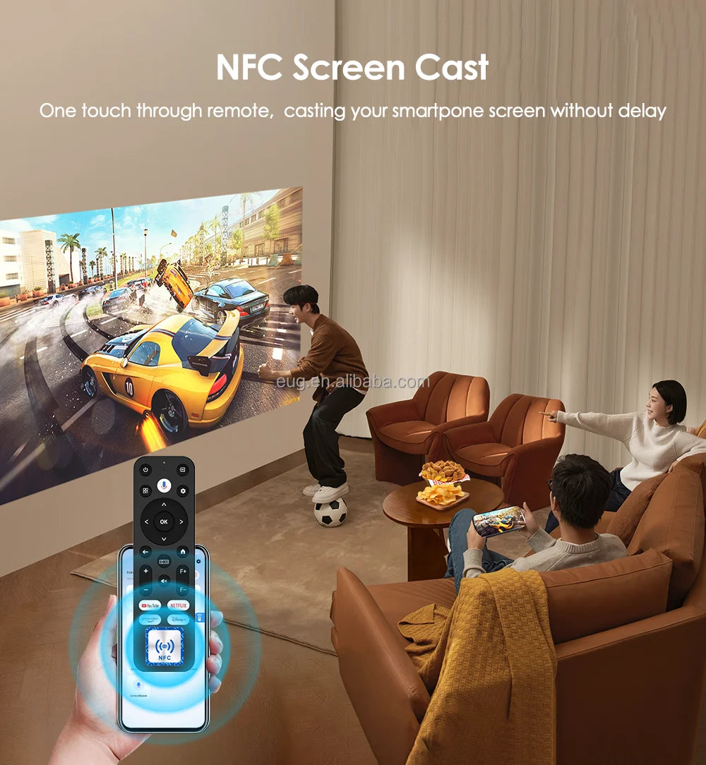 For Android 11 Smart LED Beamer Full HD Screen Video 1080P Mini LCD Home Smart Projector