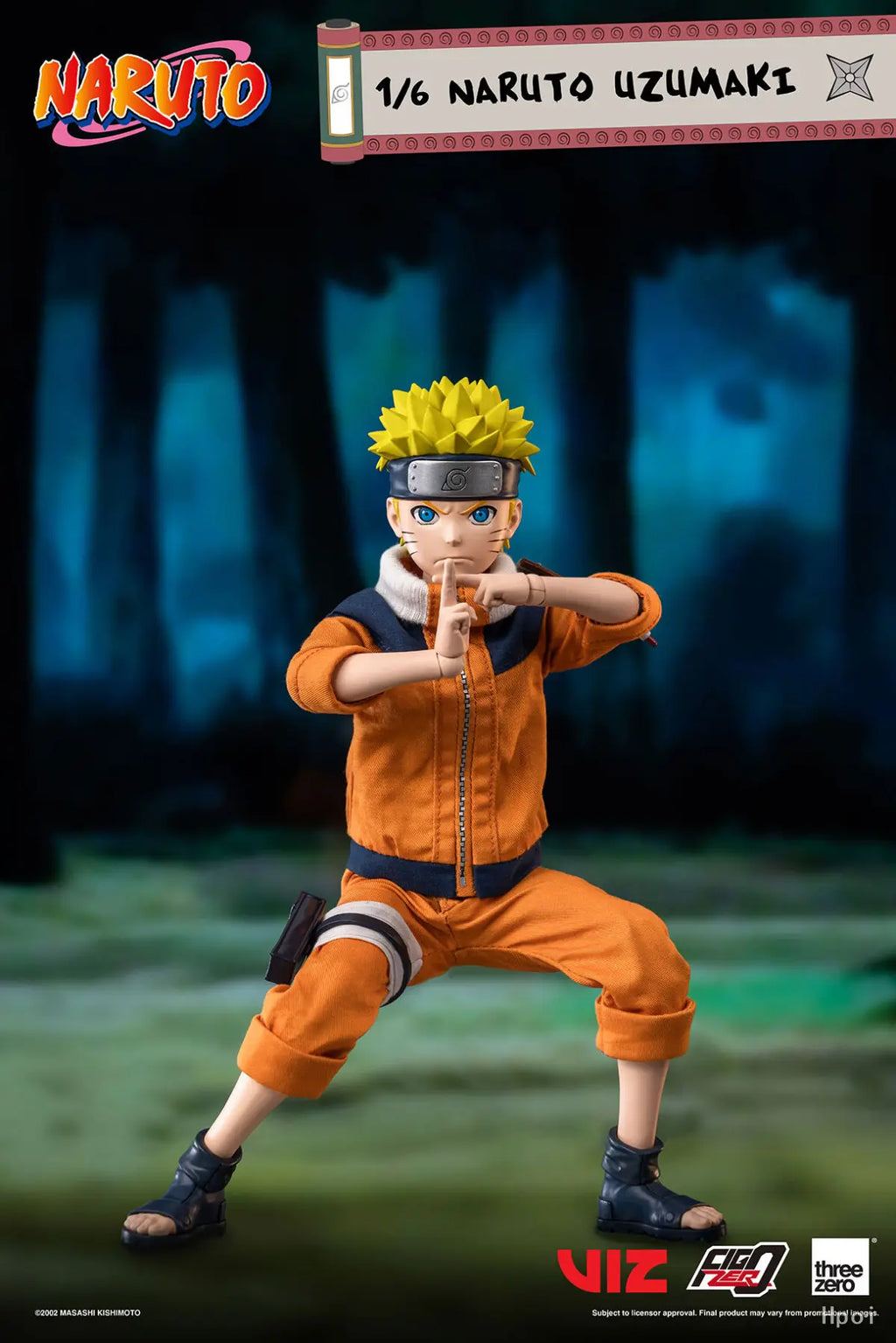 Threezero Genuine FigZero Series Naruto Uzumaki Kakashi Hatake Uchiha Sasuke Japanese Anime 1/6 Scale Action Figures Model Toys