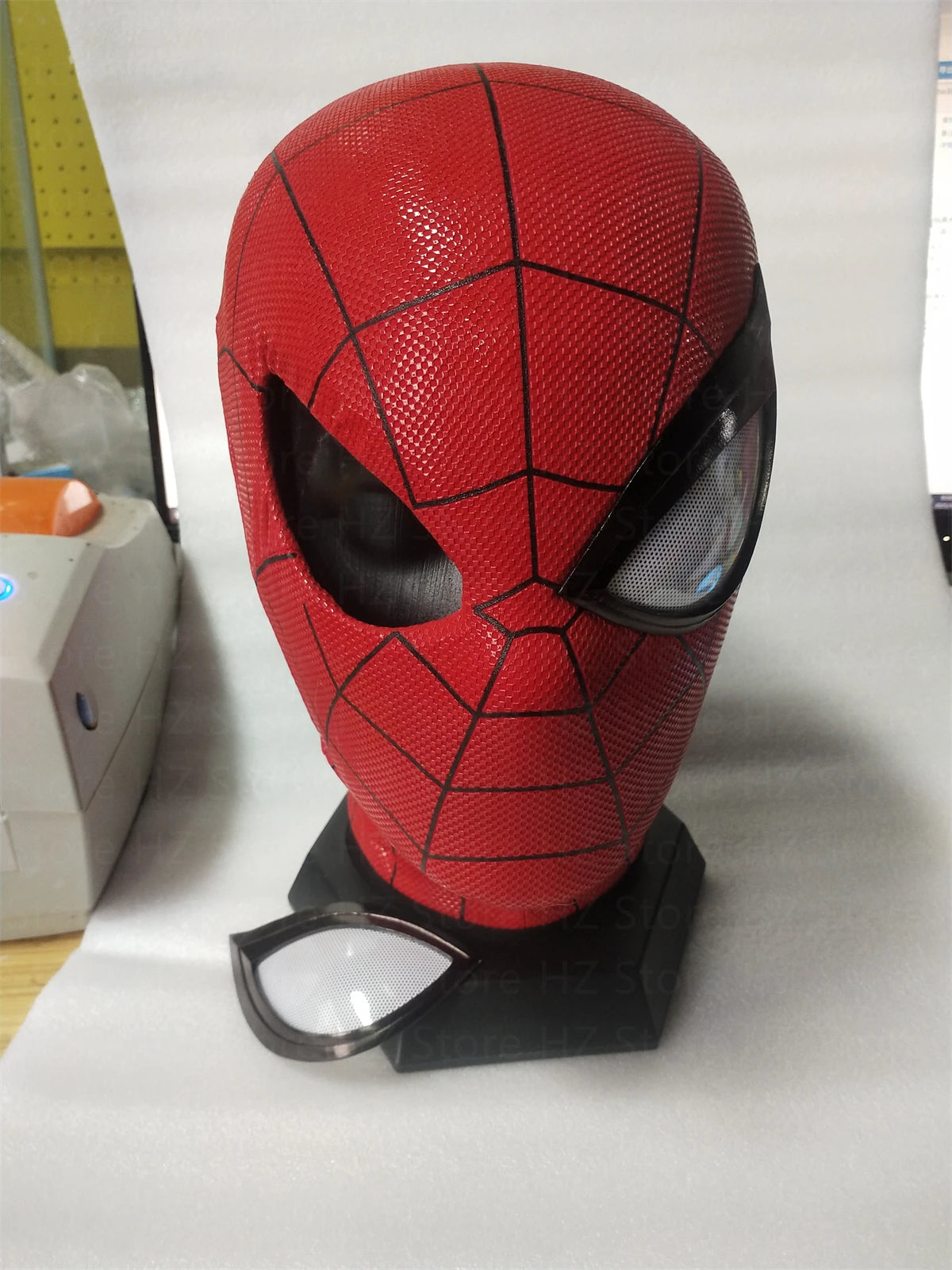 Full Head PS4 Spider-Man Mask with A Pairs of Eyes playstation 4 spider-man Game Restoration Handmade Silk Screen Printing