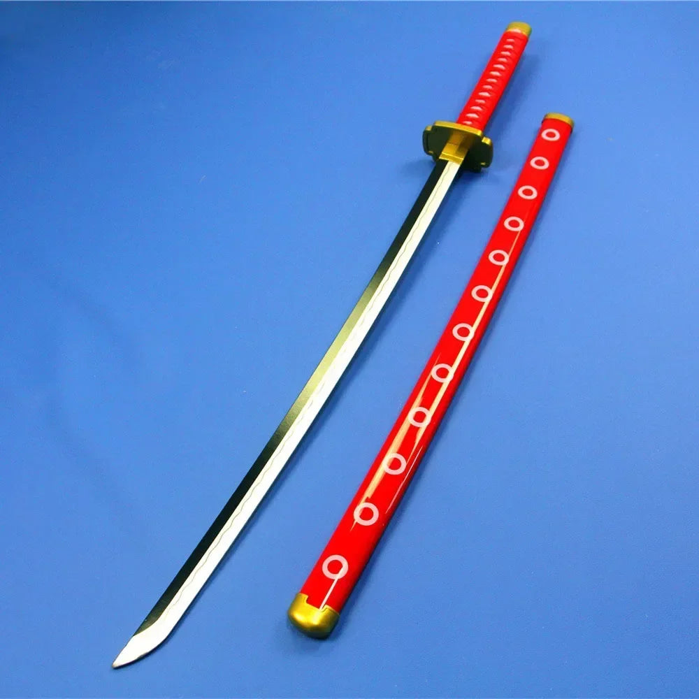 104cm Zoro Katana Sandai Kitetsu Sword Wooden Ninja Blade Anime Cosplay Prop Real Size Japanese Katana Samurai Sabre Kid Toy