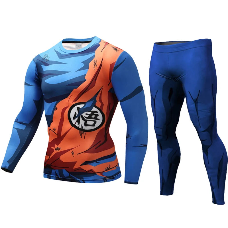 Goku 3D Printed Pattern Compression Tights Pants Men Sweat pants Skinny Legging Trousers Male Vegeta Costume Long pants