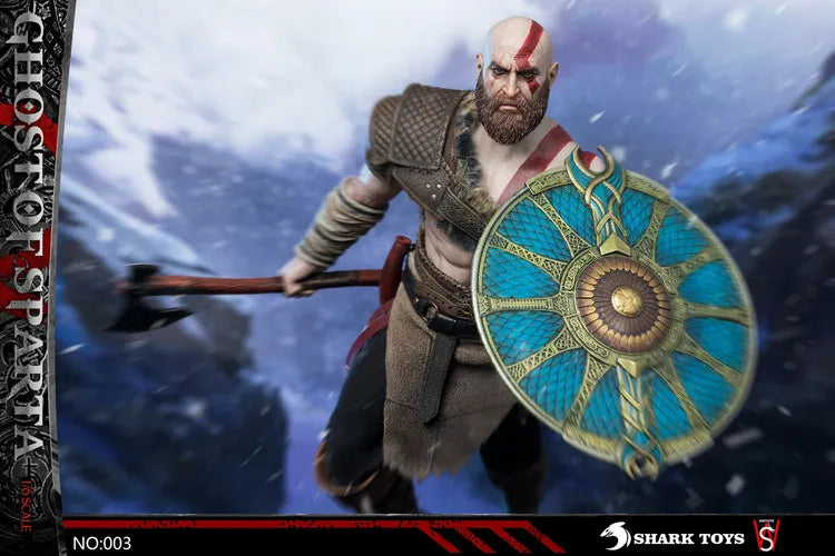 SWTOYS Original Spartan Warrior, God of War Series Kratos Anime Action Figure Model Toys Movable Model Ornaments Gifts Fo Boys