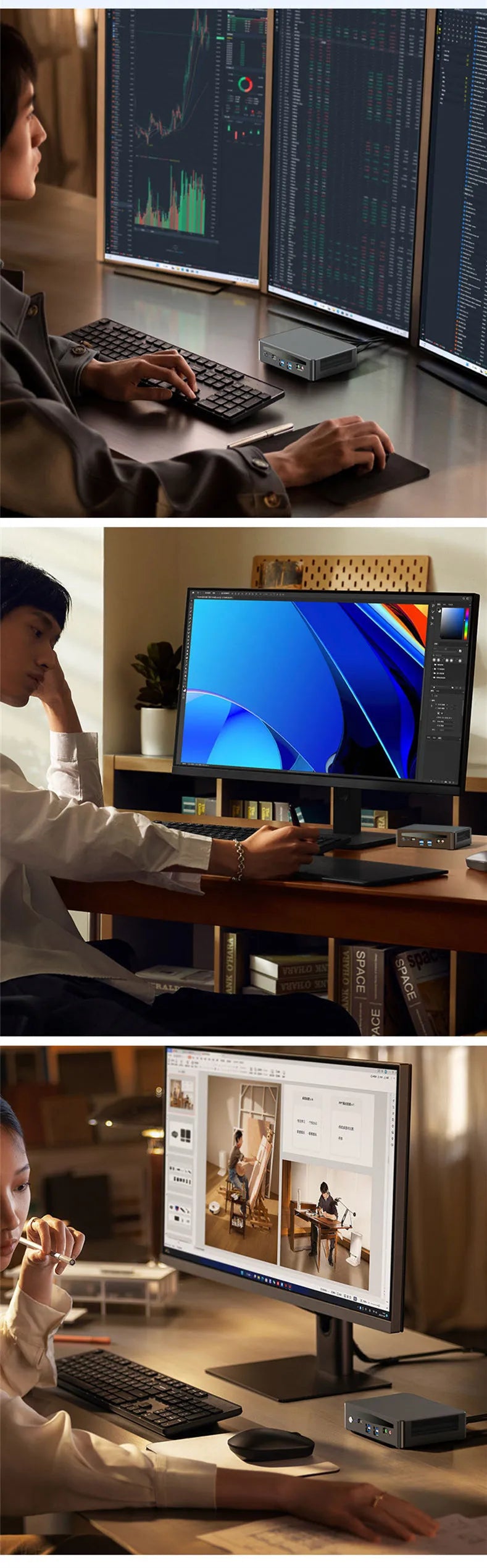 Intel 13th Gen Core I9 Mini PC Portable Desktop Computer with Thunderbolt 4 Dual Network for Home Gaming And Office Use