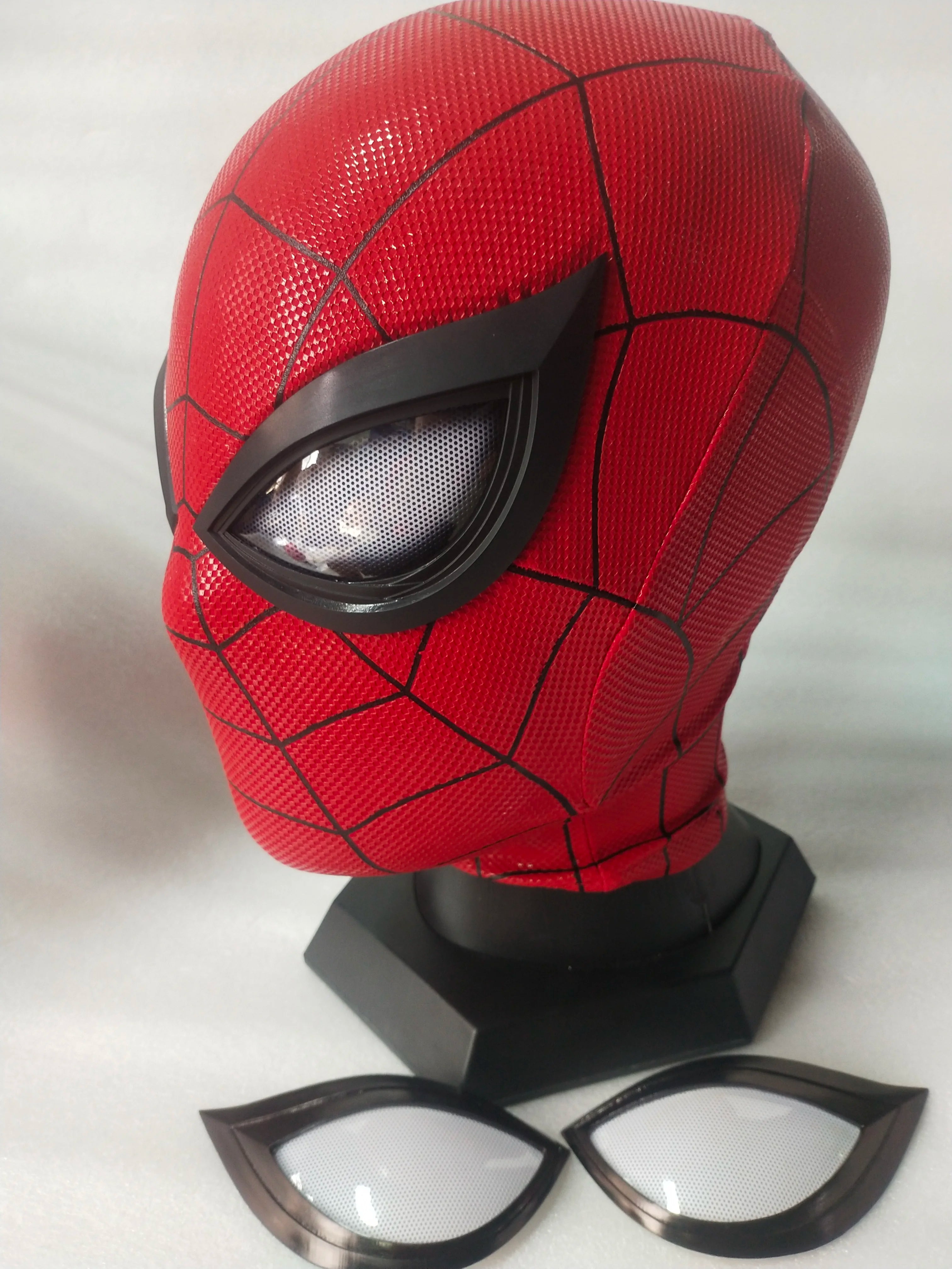Full Head PS4 Spider-Man Mask with A Pairs of Eyes playstation 4 spider-man Game Restoration Handmade Silk Screen Printing