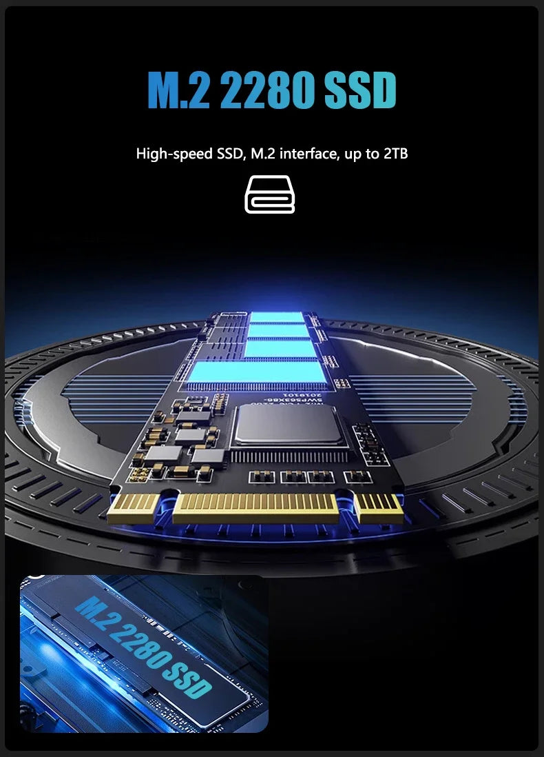 Dual LAN Mini Gaming PC AMD Ryzen 9 7940HS R7 7840HS Mini PC 16GB DDR5 512GB SSD Mini Computer 4K HDMI Dual Display Mini Desktop