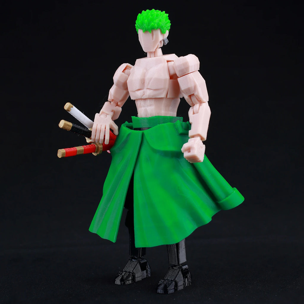 9L3D Printed Anime One Piece Naruto Demon Slayer Dummy13 Lucky T13 Movable Shapeshift Action Figures Mannequin Toys Collectors