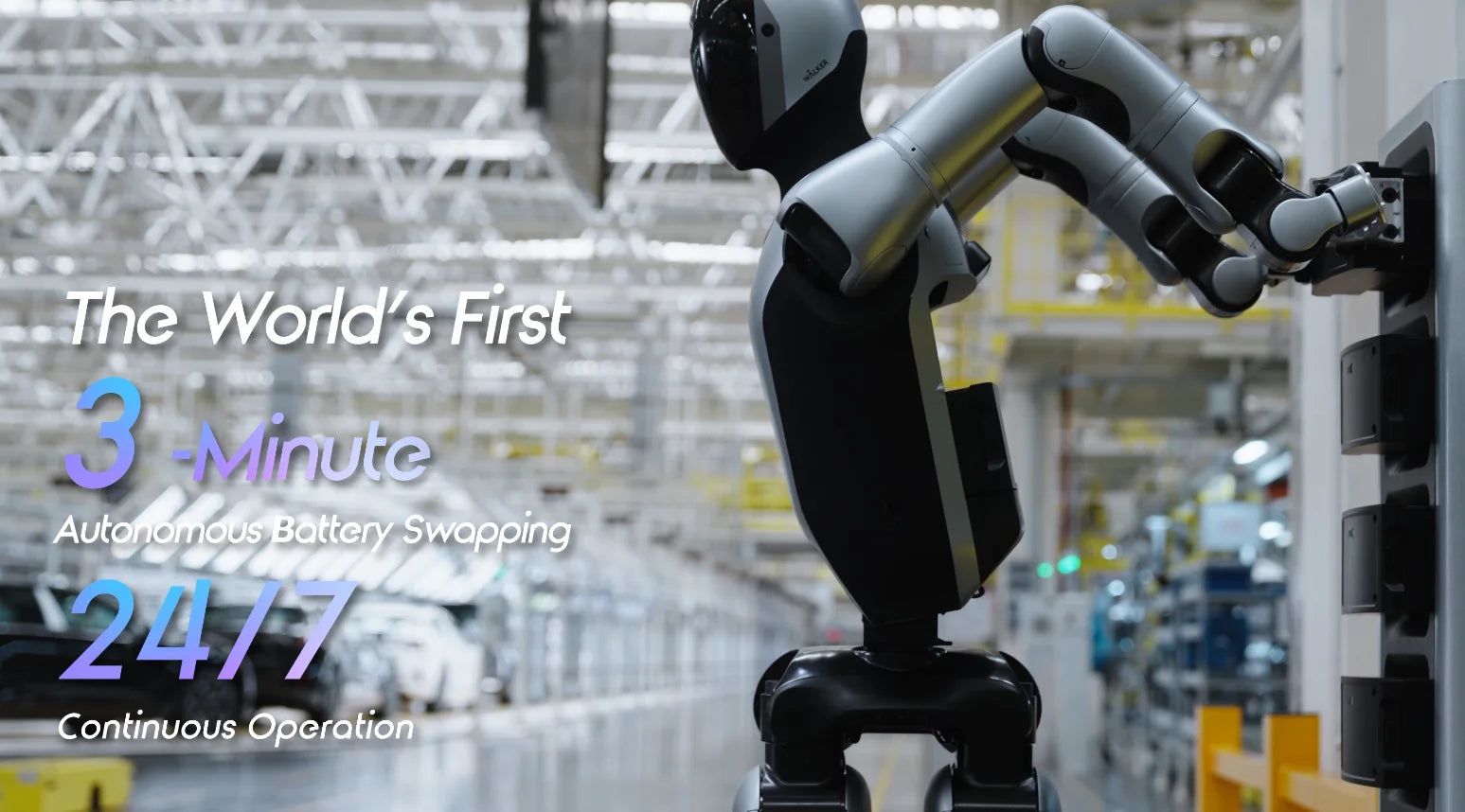 UBTECH Walker S2 Humanoid Robot | Next-Gen Industrial Robot with Auto Battery Swap