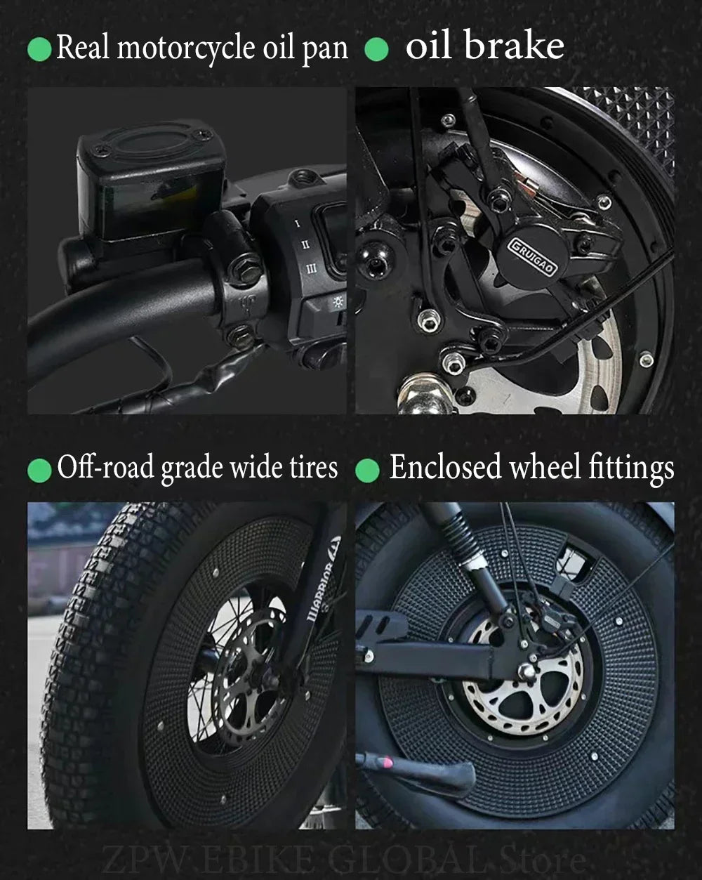 Electric bike himoto 3000W Motor 48V60AH lithium battery adult Off-road Electric Bicycle 20 inch fat tire Hydraulic brake E-bike