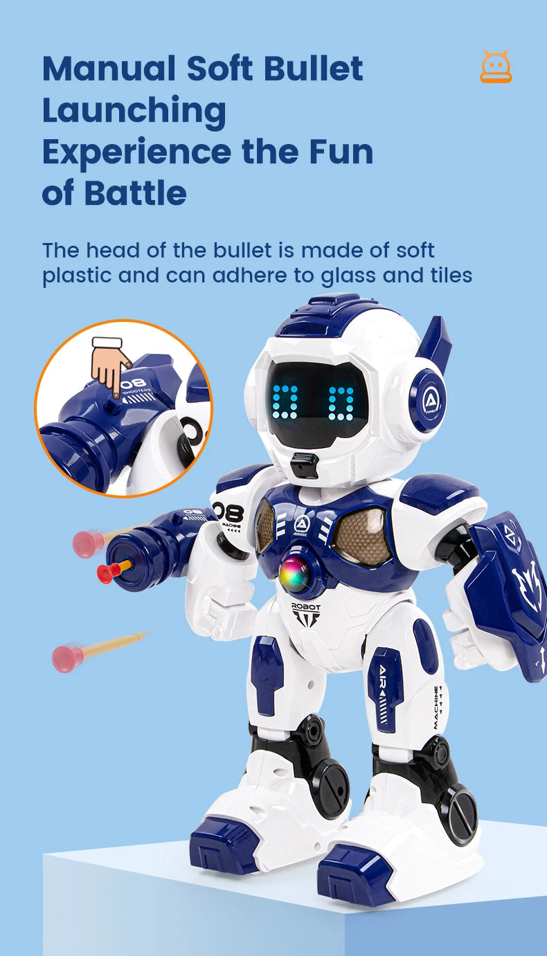 JHD For 2025 New JJRC R35 RC Robot Intelligent Programming Induction Interactive Remote Control Robot Electric Robot Model