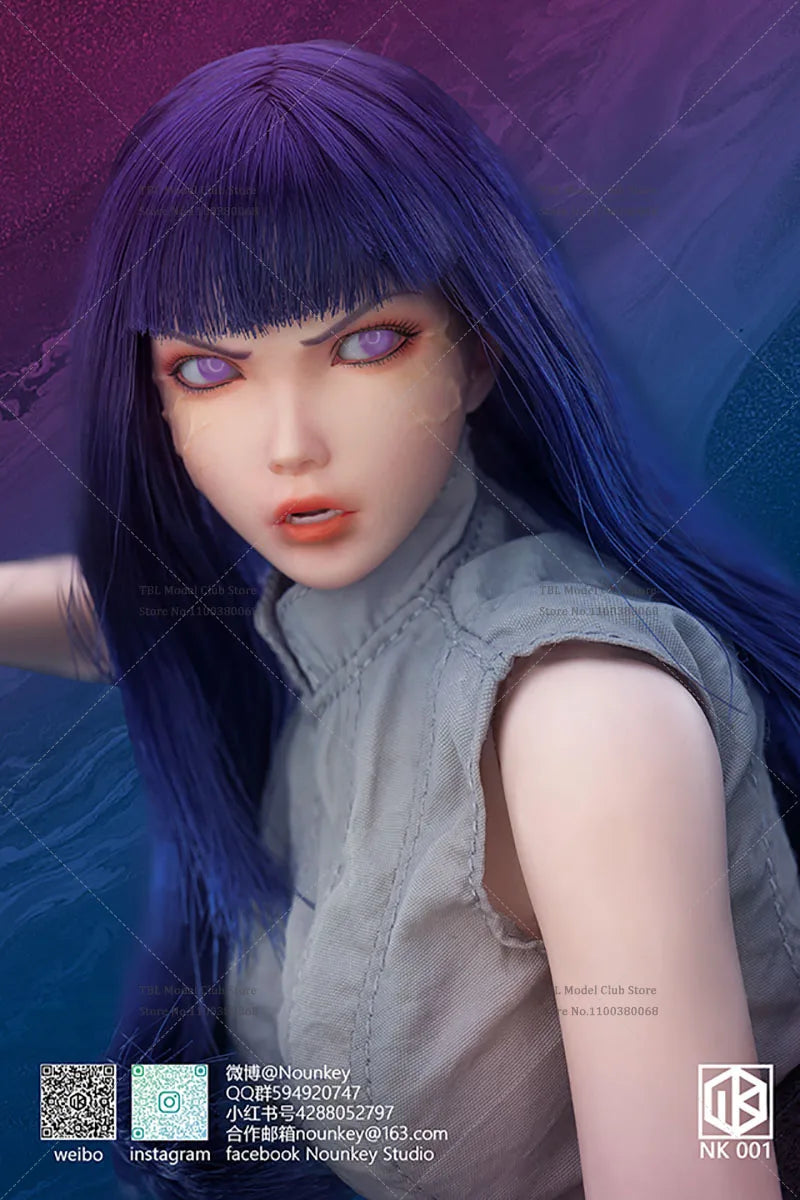 In Stock Nounkey Studio NK001 1/6 Scale Cosplay NARUTO Female Ninja Hyūga Hinata 12Inch Soldiers Action Figure Collection