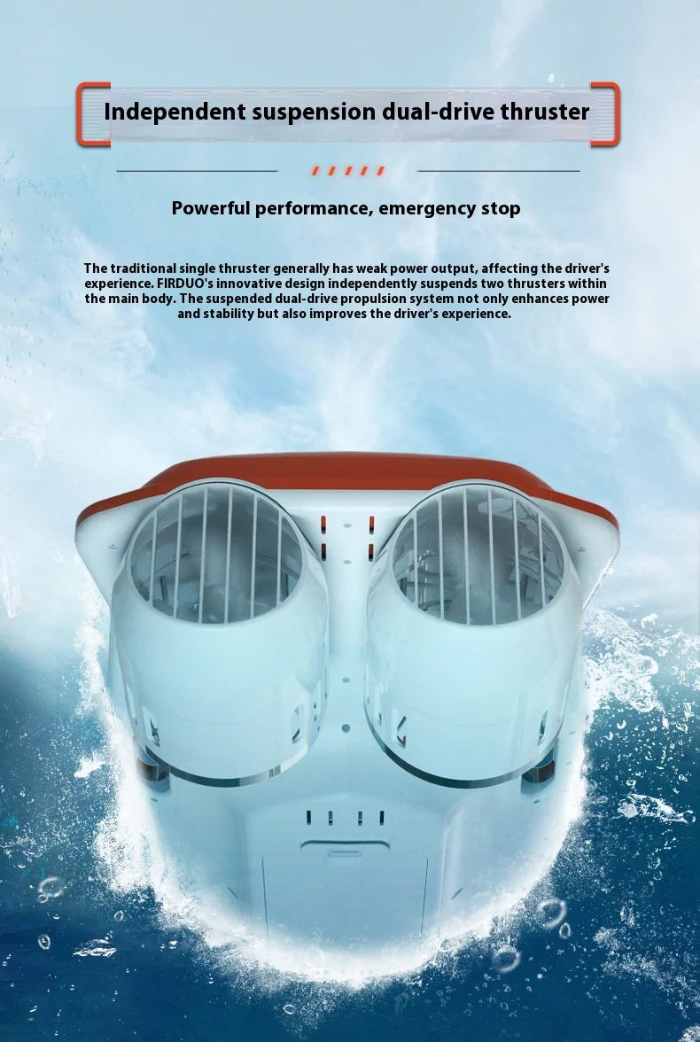 2025 New Adult Electric Water Scooter Underwater Booster Diving Electric Floating Board Surfboard for Rescue Aircraft Adult Size