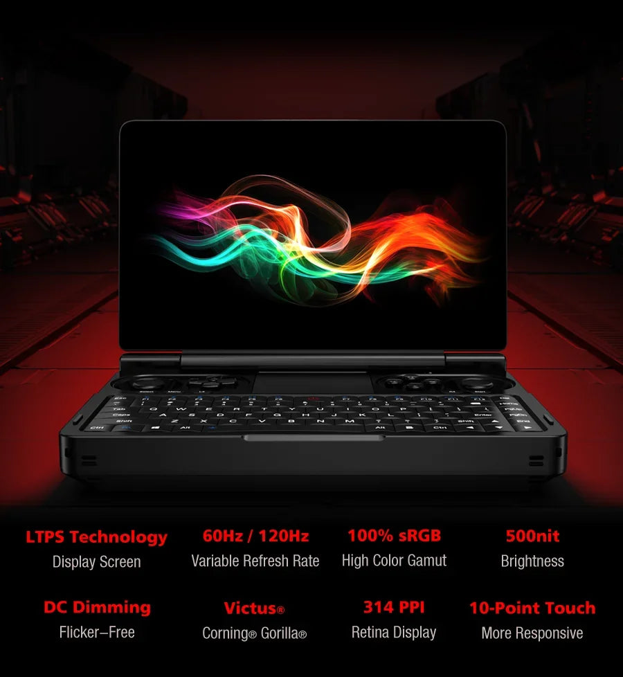 Turbo Brute GPD WIN Mini AMD AI 9 HX 370 7 Inch Handheld GamePad Tablet 32GB RAM 2TB PCIE4.0 Pocket Mini Laptop Game Player