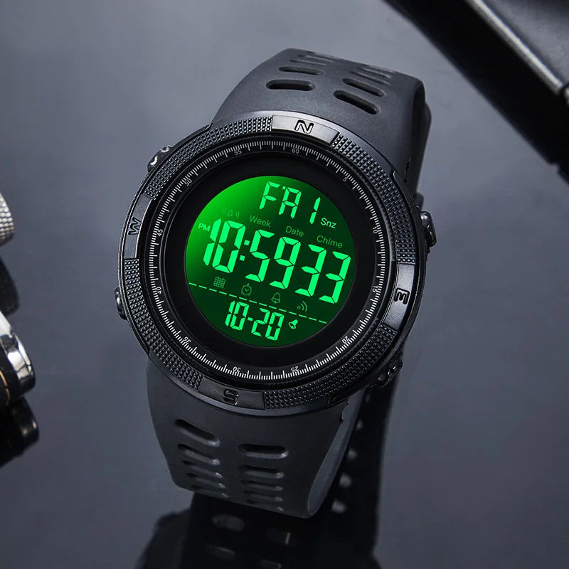 SKMEI 1251 Digital Watch for Men Waterproof Sports Electronic Countdown Mens Wristwatches Military Date Clock 1560 reloj hombre