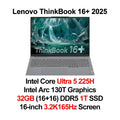 Lenovo ThinkBook 16+ Laptop U5 225H/U7 255H/U9 285H 32G+1TB 16'' 3.2K 165Hz
