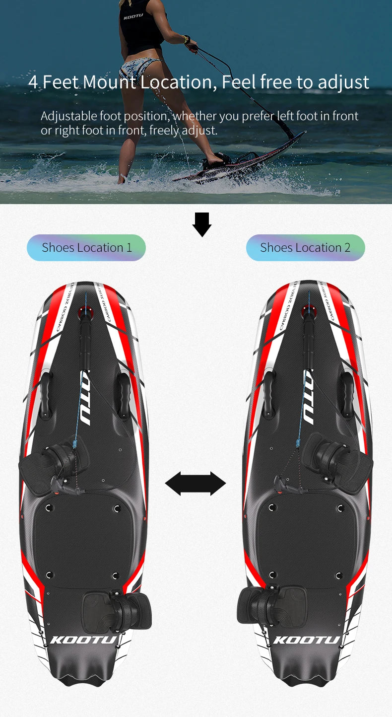 Full Carbon Fiber Jet Surfboards Fuel-powered surfboard 109cc Electric Power Water Surfboards