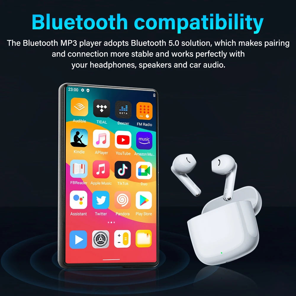 128GB Camera Mp4 Player Bluetooth Wifi Android Touch Screen Hifi Sound Music Recorder Video Mp3 Mp4 Player With Speaker FM Radio
