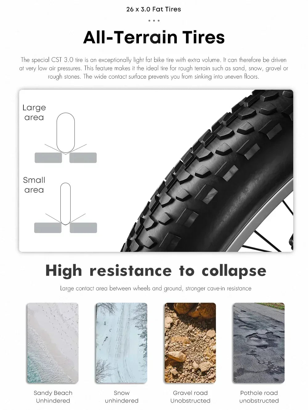 Electric bicycle Shengmilo MX04 1000W Motor 48V 15AH lithium battery Electric Bike 26inch Fat Tire Mountain Off-Road Snow E-bike