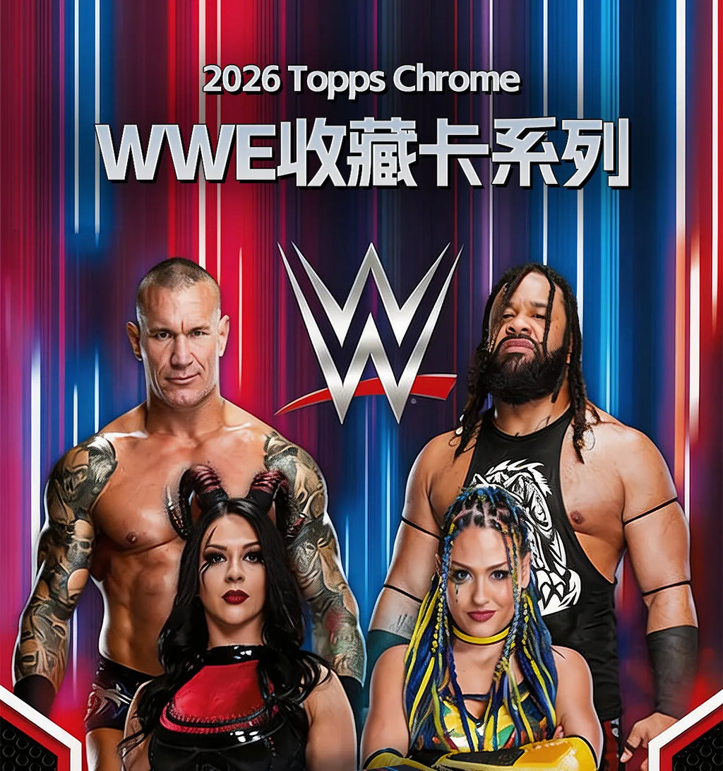 2026 Topps Chrome WWE Card Mega Mystery Box Genuine Trading Cards Game Toys Holiday Birthday Gifts for Boys Girls