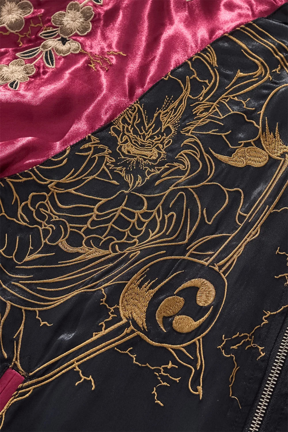 Japanese Anime Demon Embroidered Zipper Jacket Autumn Streetwear Hip Hop Men's Harajuku Baseball Coat Clothing