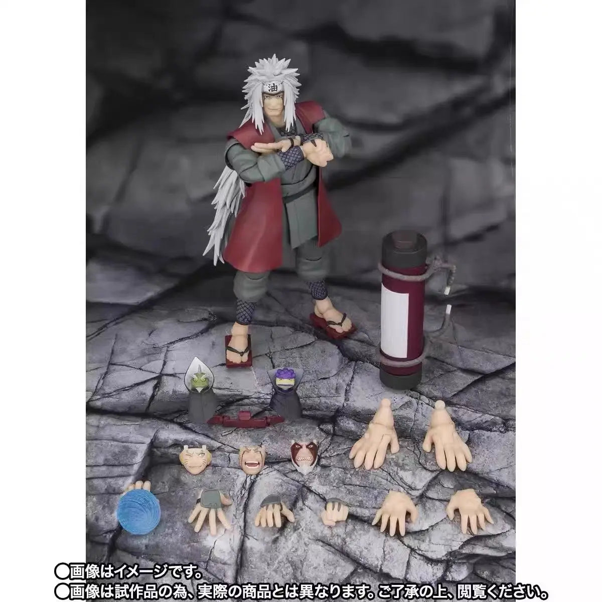 Bandai Original S.H.Figuarts Naruto Anime Figure Jiraiya Hinata Hyuga Tsunade Action Figure Toys for Boys Girls Gift Model