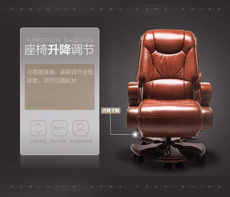 Office Chair Makeup Chairs Living Room Chaise Longue Leather Student Furniture Luxury Comfortable Game Kneeling Silla Armchair