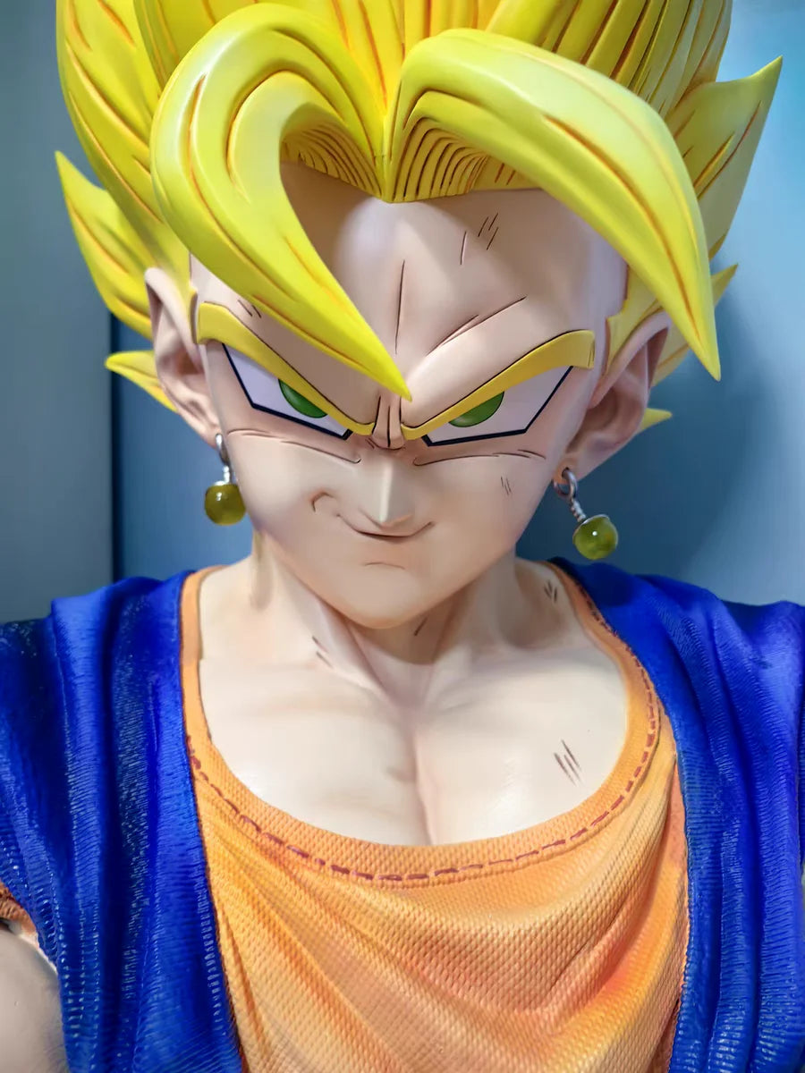 82cm Dragon Ball Anime Peripheral Vegeta Bej Ta Yonsei Super Saiyan Oversized 1:1 Statue Collection Big Ornament Model Gift Toys