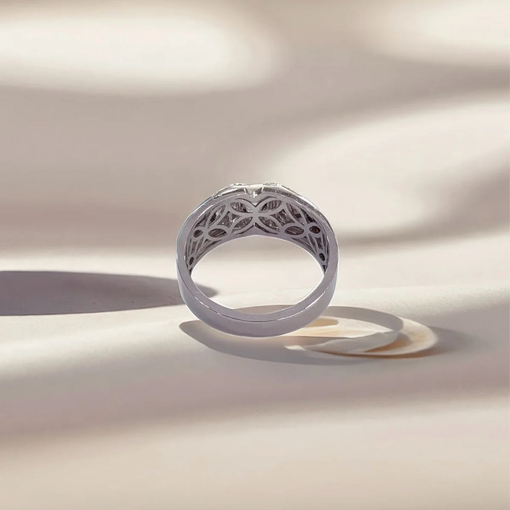 PT950 Platinum Diamond Men Rings IGI 0.5CT D VS2 Simple Wire Drawing Lab Grown Diamond Rings Luxury Gift For Boyfriend