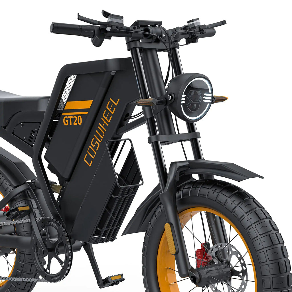 Electric Bike For Adult COSWHELL GT20 Pro 20x4.0" 3000W Dual Motor 48V 40AH Top 50Km/h 230Km Urban Off-Road Commuting E-Bike