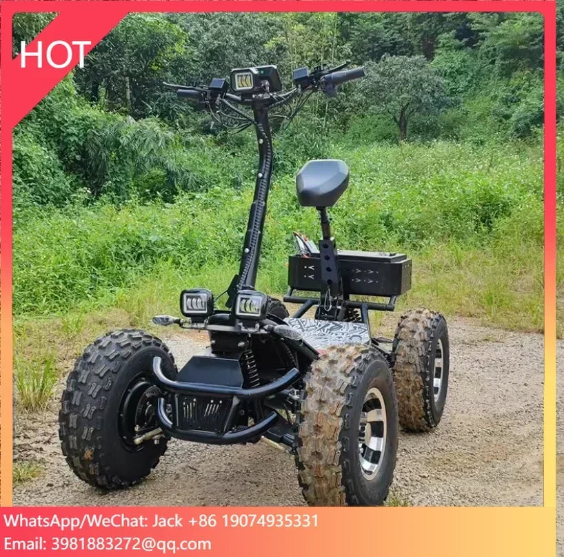 Club Product All Terrain 60v 60ah 10000 Watt 4x4 Off Road Scooter Electric Atv Prices Ride on Golf Scooter