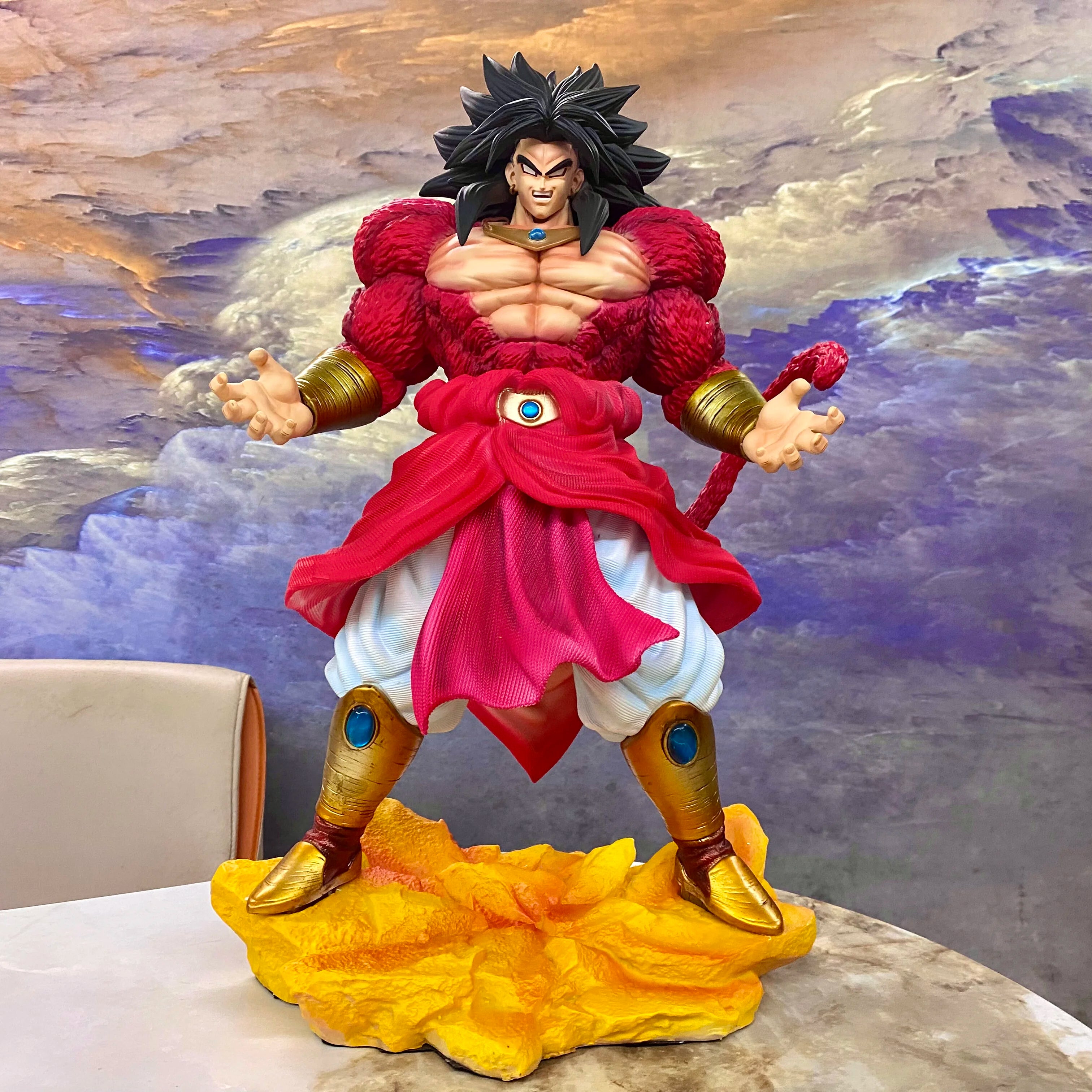 50cm New Dragon Ball Anime Figure Broli Periphery Pvc Model Collect Statue Desktop Decoration Ornaments Kids Birthday Gifts Toys