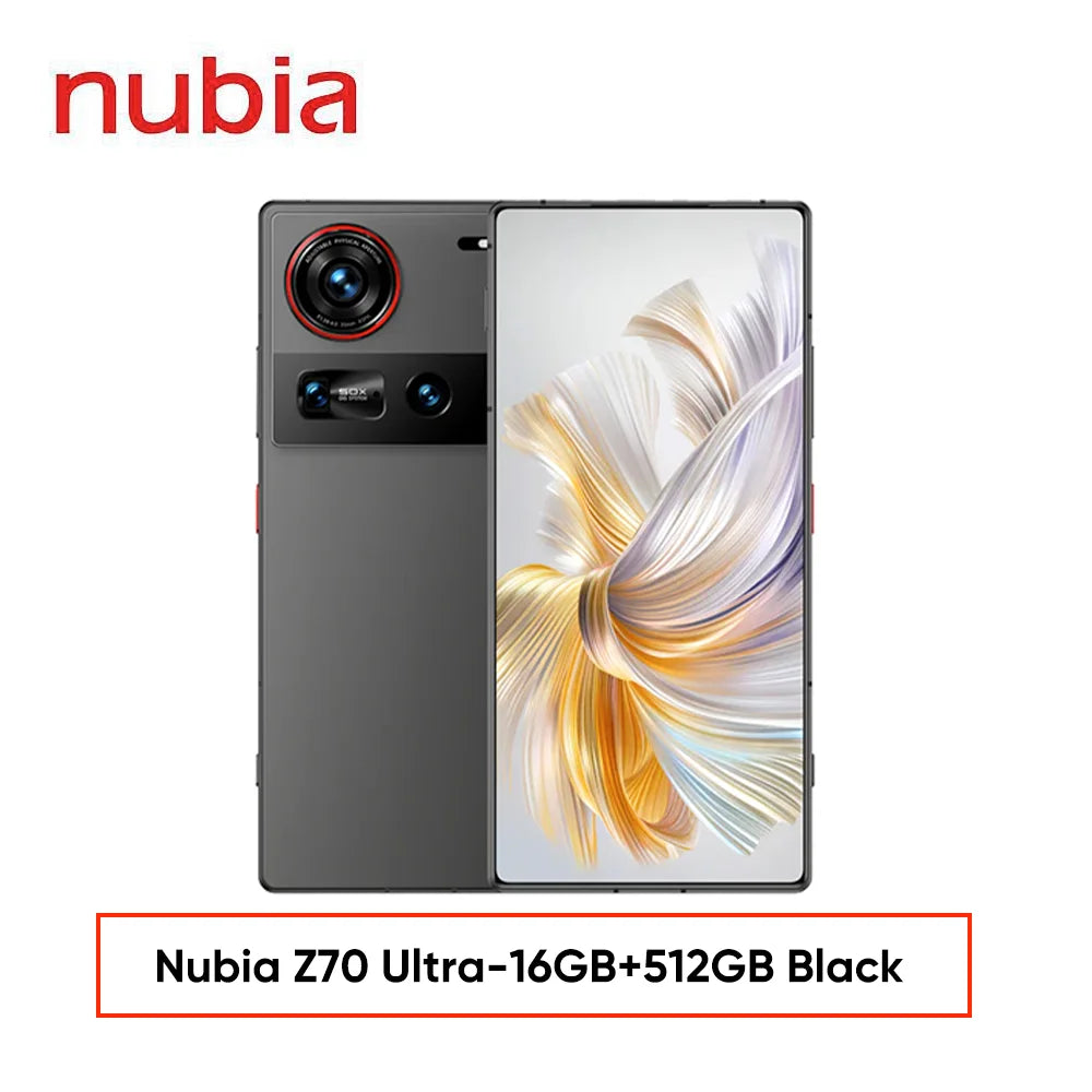 Global Version Nubia Z70 Ultra NX733J 5G Smartphone Snapdragon 8 Elite 6.85" 144Hz AMOLED Display 6150mAh 80W Fast Charge IP69