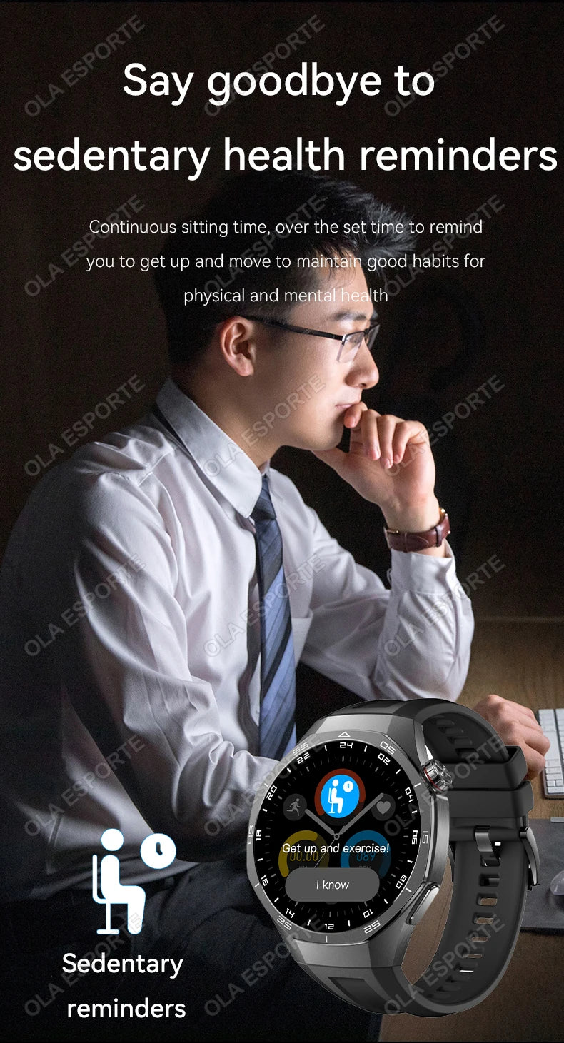 2026 New Watch 5 Pro GPS Track Smart Watch Men 360*360 AMOLED Screen NFC BT Call Waterproof Health Monitor Man Smartwatches IOS