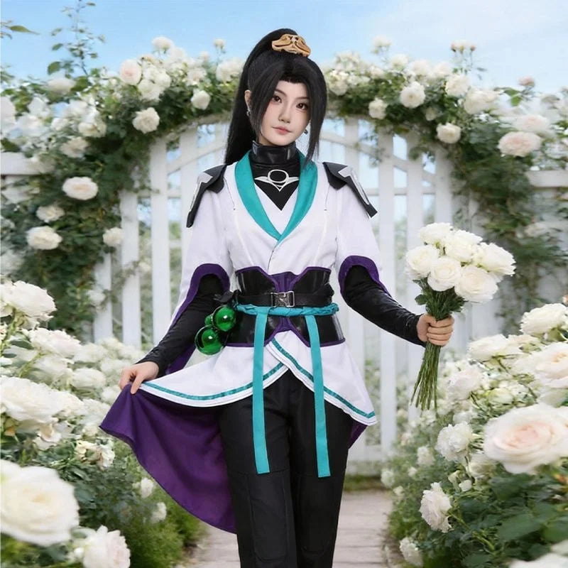 Valorant Game Cosplay Costume Full Set Female Sage Uniform Clothing Gaming Anime Festival Cosplay Props Accessories