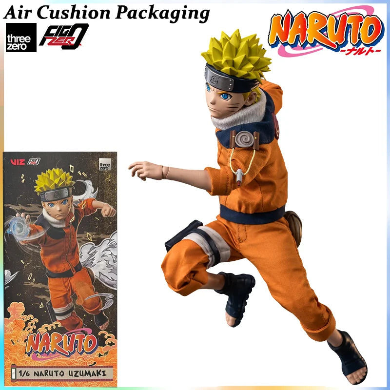 Threezero Genuine FigZero Series Naruto Uzumaki Kakashi Hatake Uchiha Sasuke Japanese Anime 1/6 Scale Action Figures Model Toys