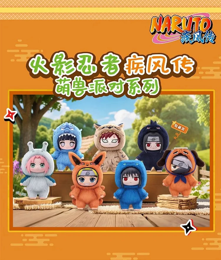 New Naruto action figure blind box Shippuden Beast Party series plush vinyl doll cute handmade custom gift ornaments