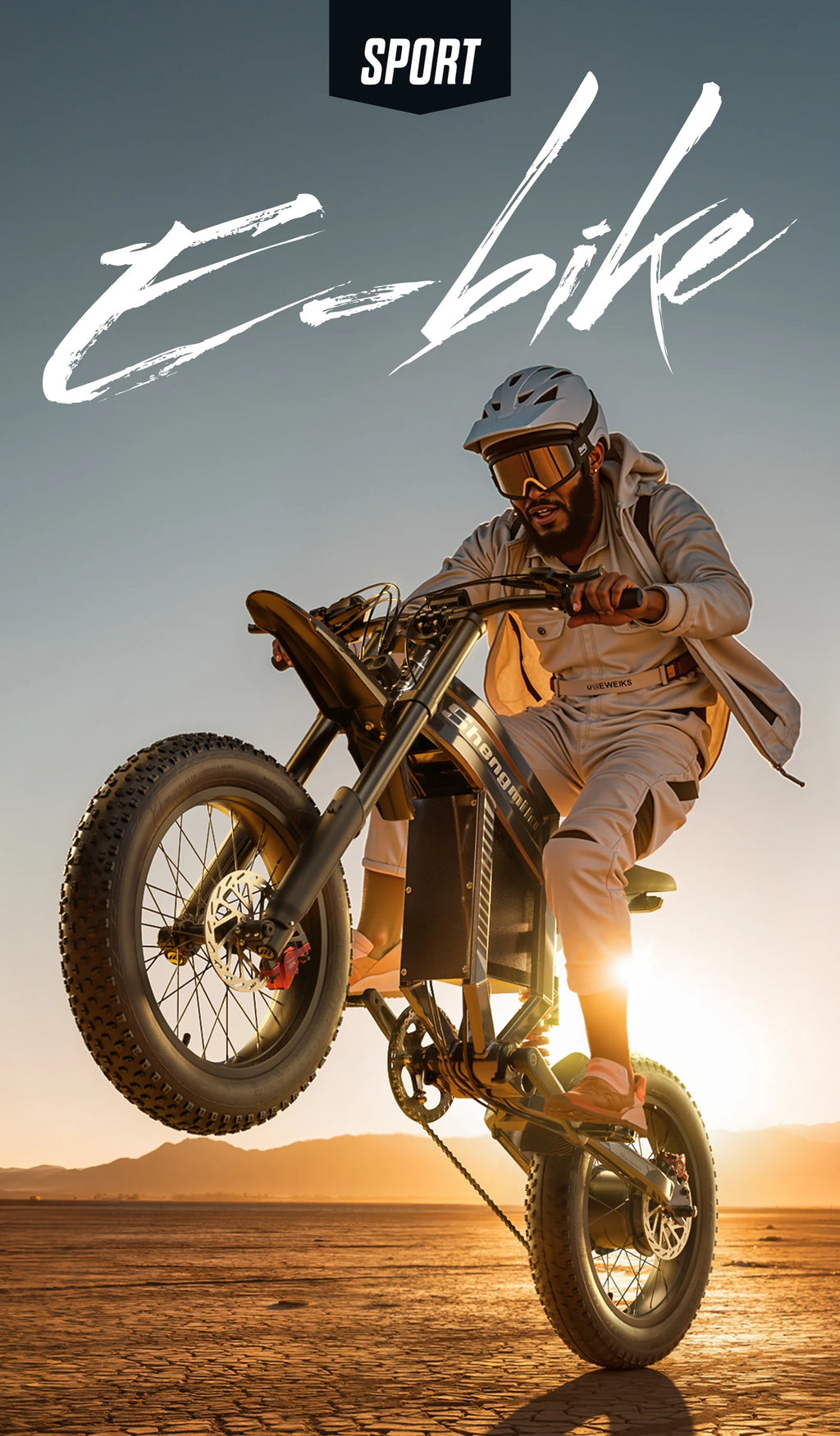Powerful 20" Fat Tire E-Bike 1500W 60V 40MPH Electric MountainBike for Adventure