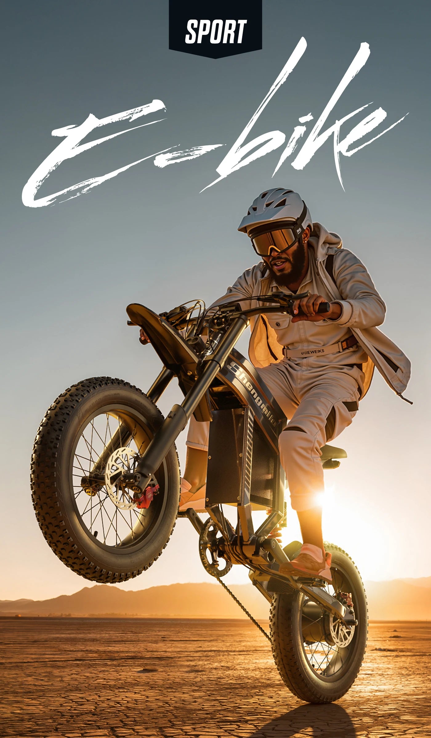Powerful 20" Fat Tire E-Bike 1500W 60V 40MPH Electric MountainBike for Adventure
